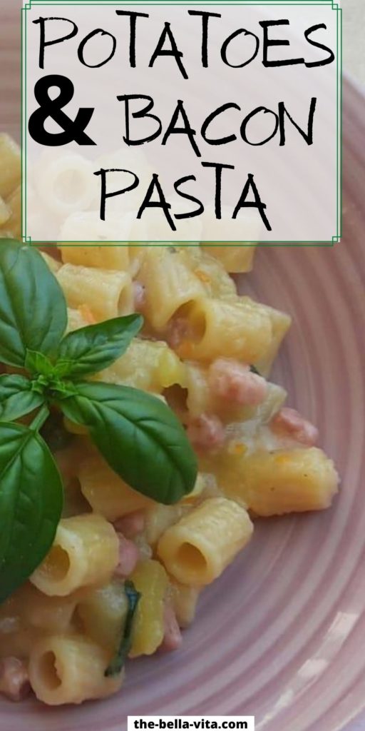 Pasta With Potatoes pin
