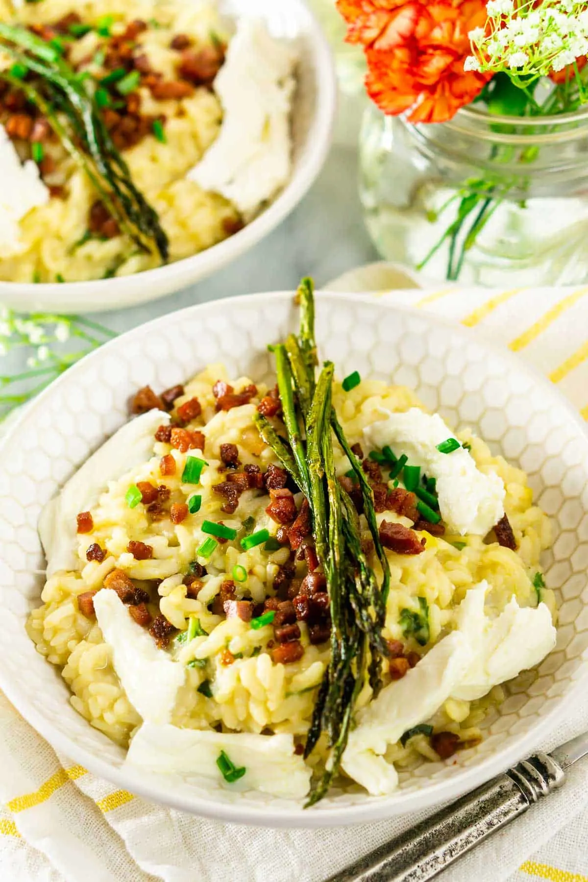 Risotto with asparagus