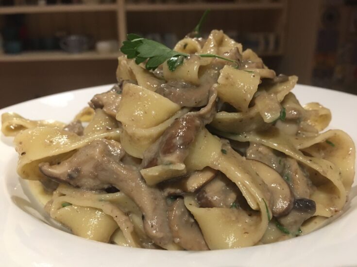 Pasta With Mushrooms - Pappardelle Recipe