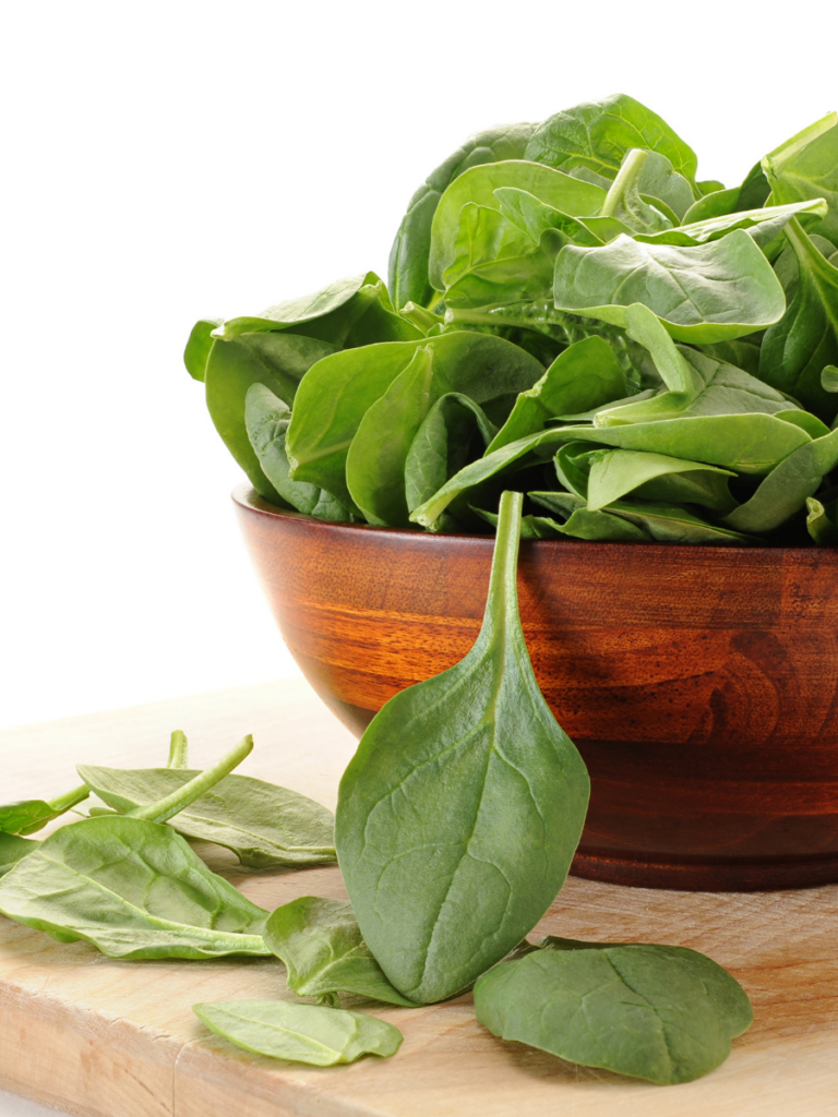 spinach for your pie