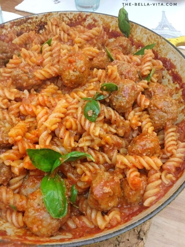 THE BEST PASTA WITH MEATBALLS RECIPE