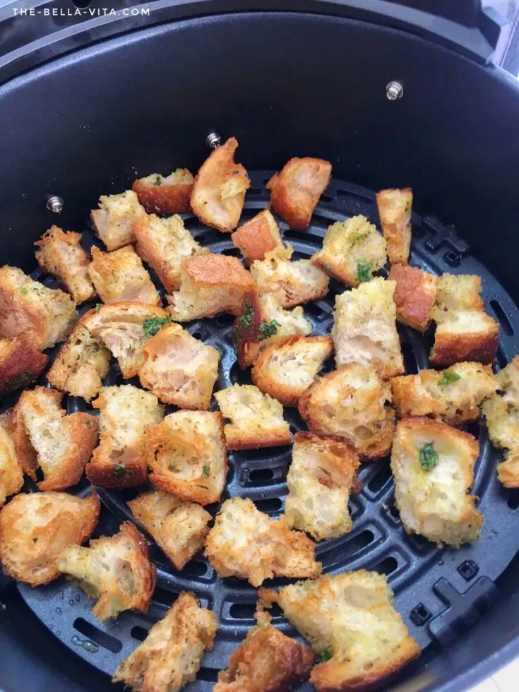 Air Fryer Homemade Croutons
