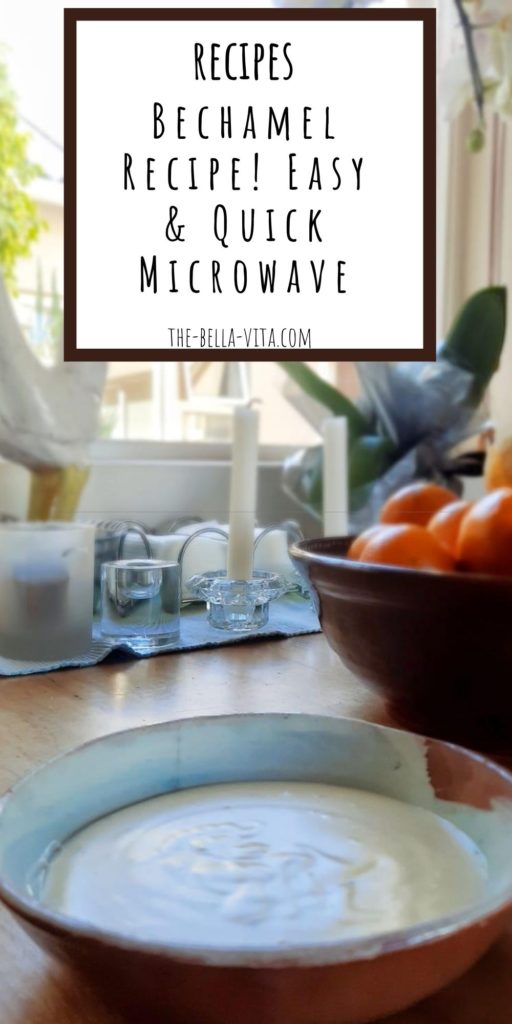 microwave bechamel recipe