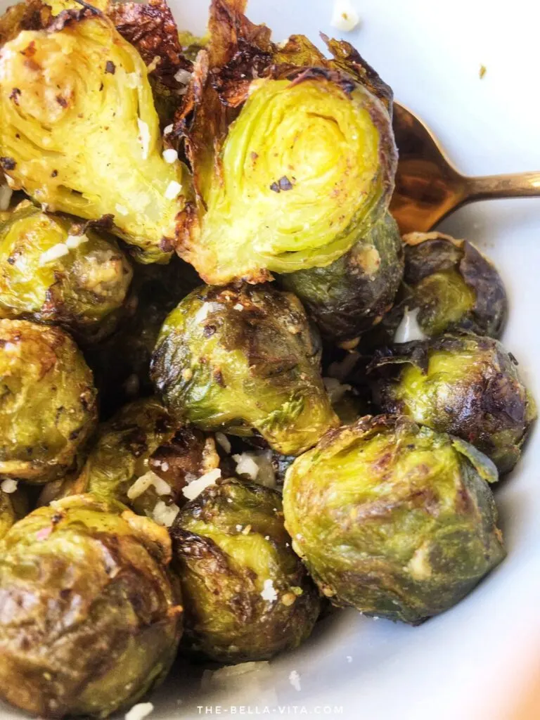 Air Fryer Brussel Sprouts in a bowl