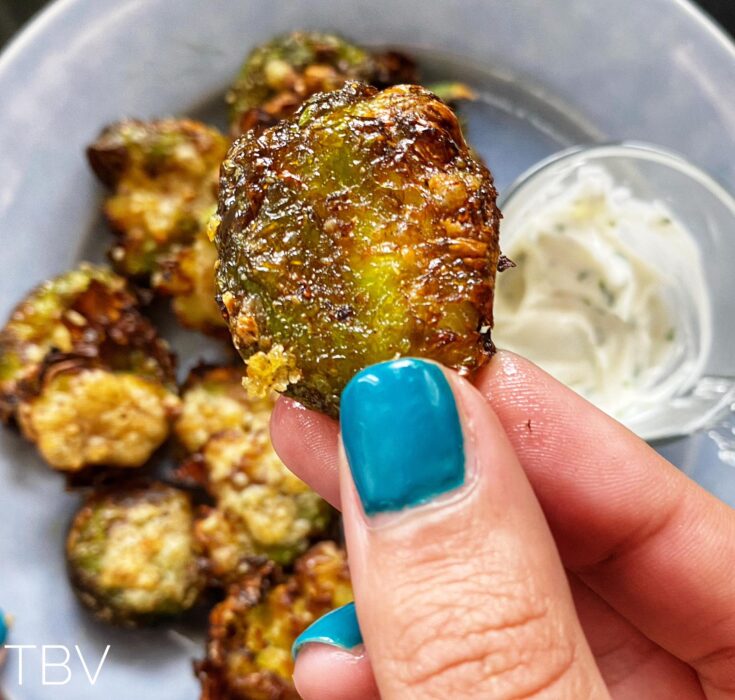Air Fryer Smashed Brussel Sprouts Recipe (tiktok)