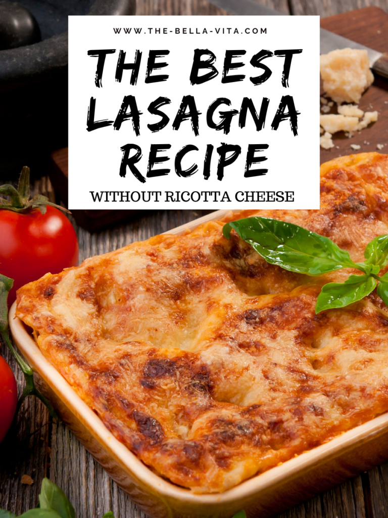 lasagna recipe without ricotta cheese

