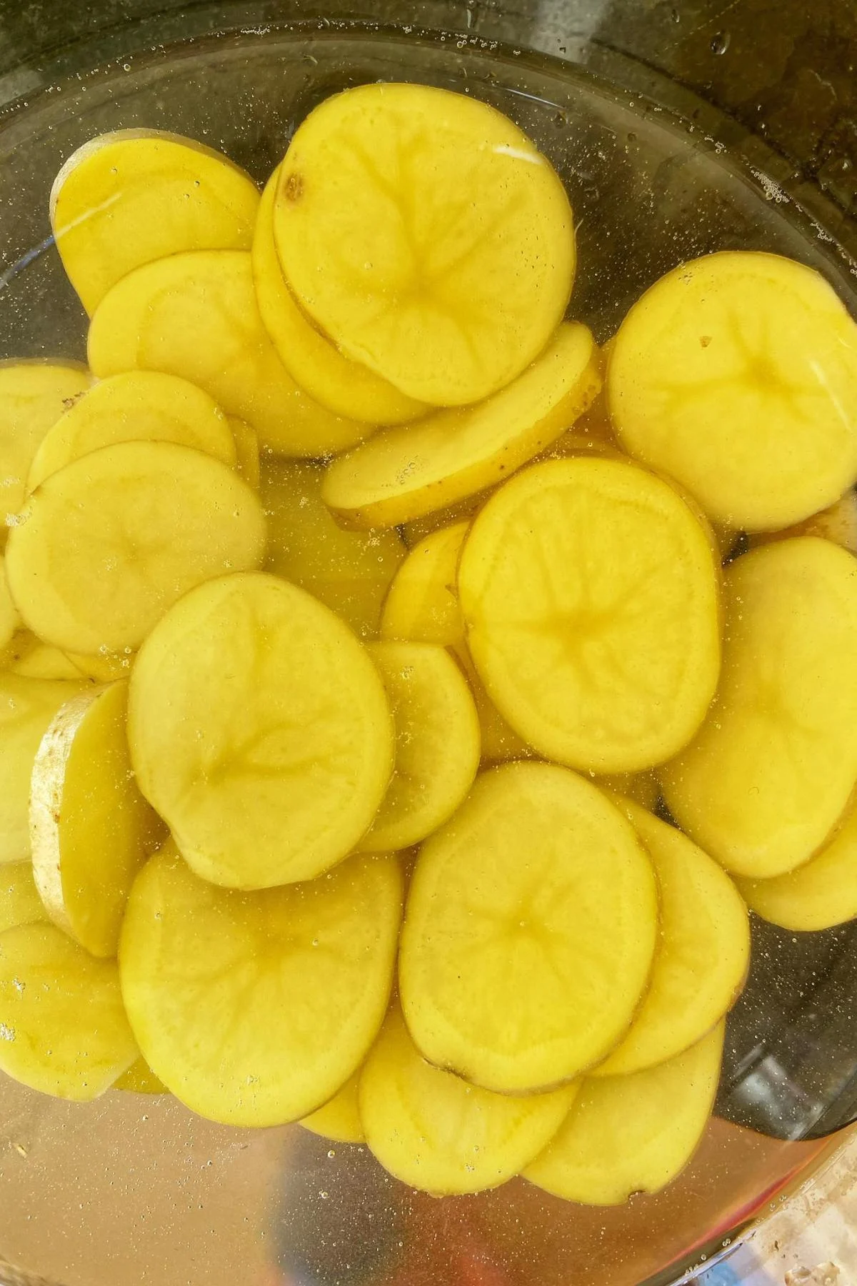 potatoes soaked in cold water