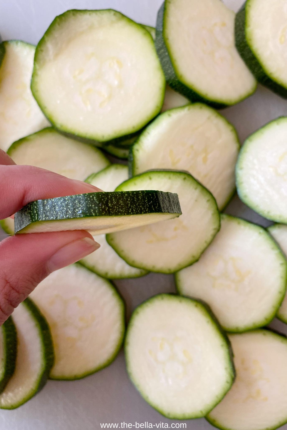 sliced zucchini 