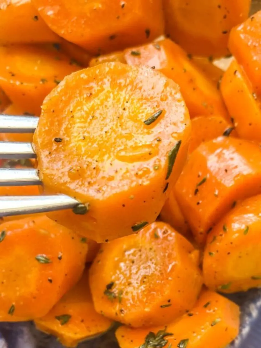 boiled carrots fork tender