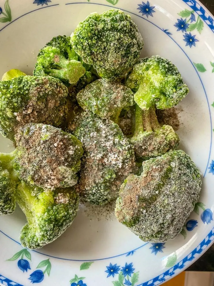 seasoned frozen broccoli