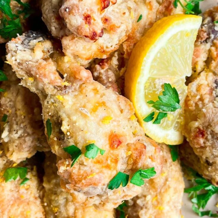 air fryer chicken wings with flour
