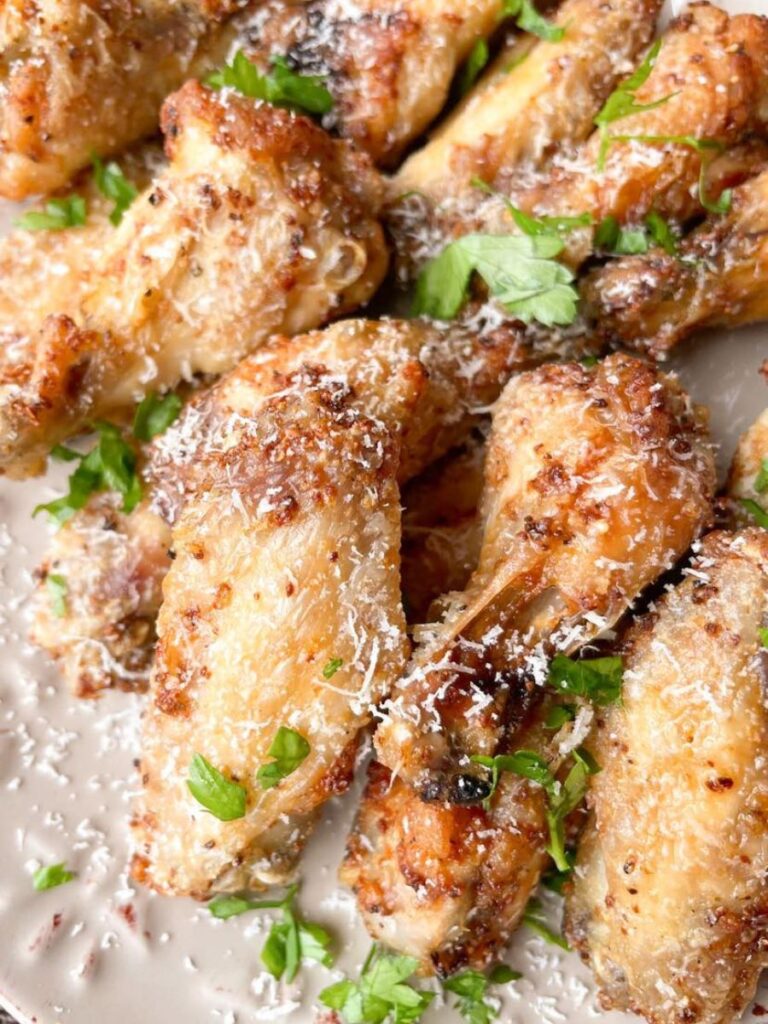 crispy garlic parmesan wings