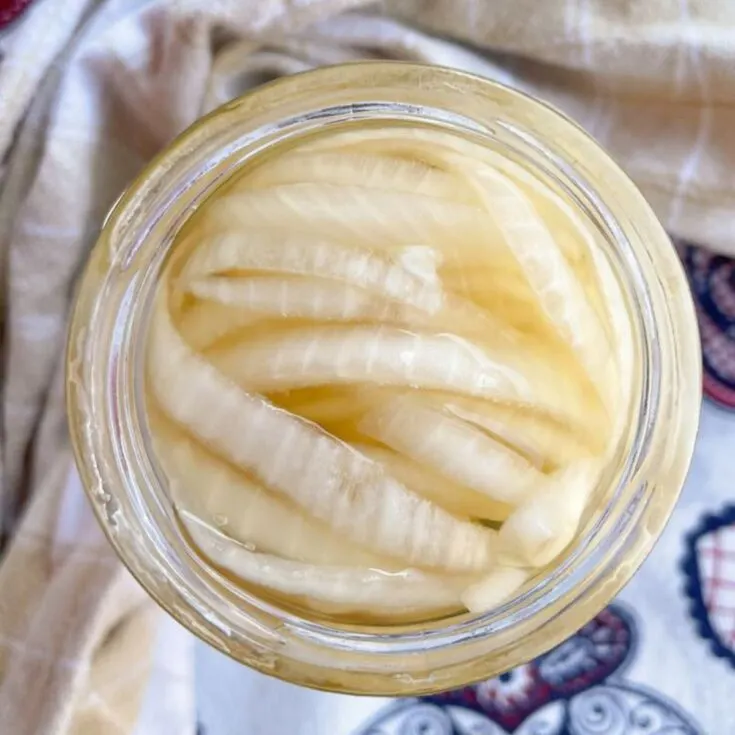 pickled white onions