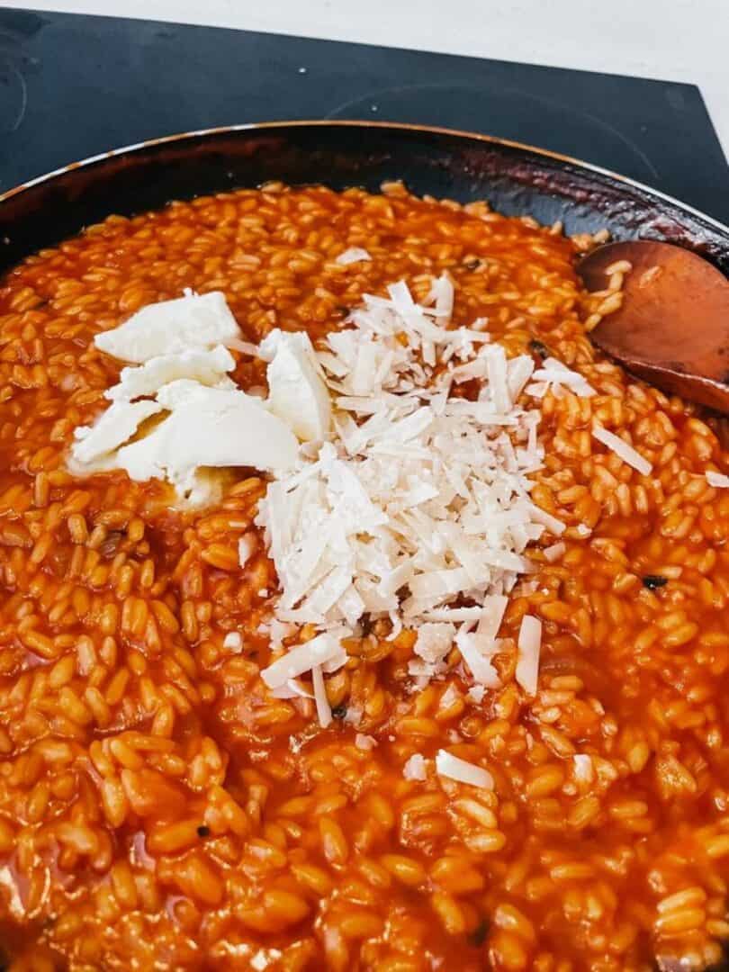 Tomato Cheese Risotto Creamy Tomato Risotto Recipe With Parmesan