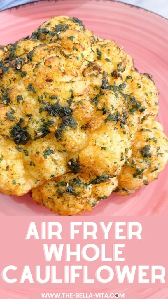 air fryer cauliflower recipe pintarest