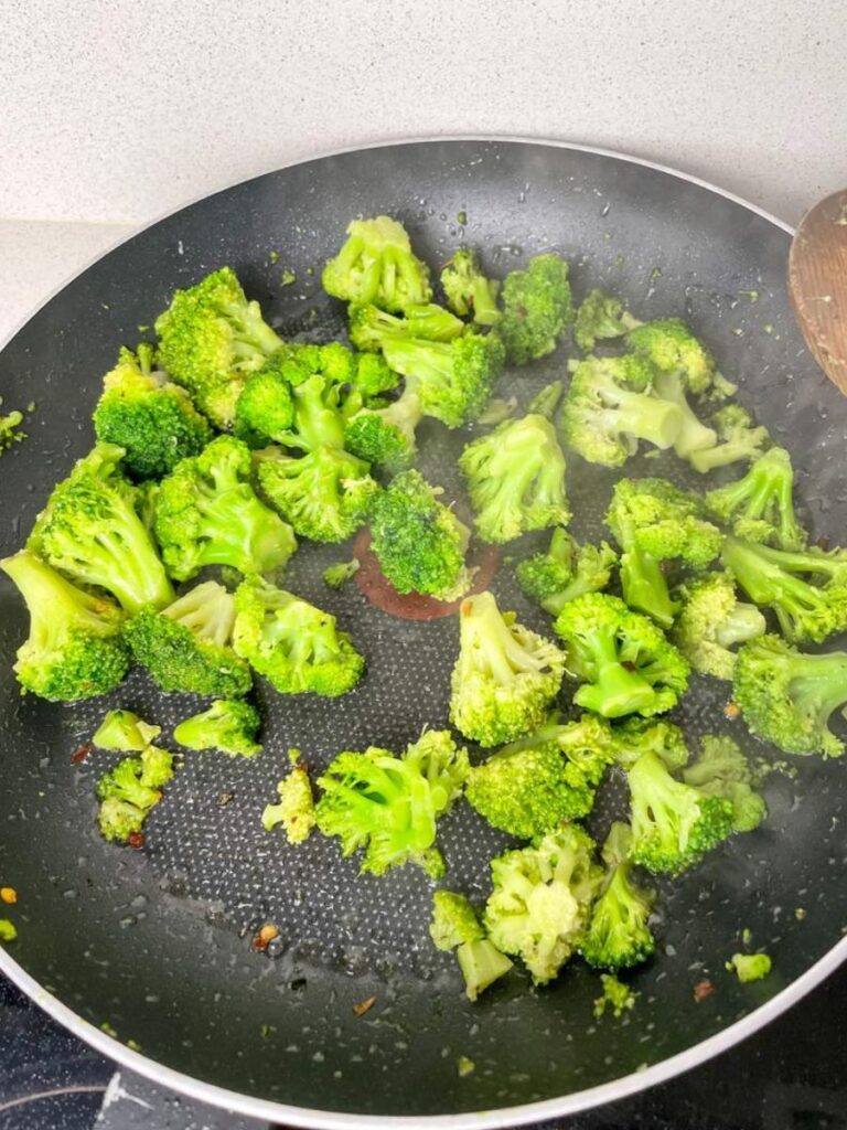 cook the broccoli florets