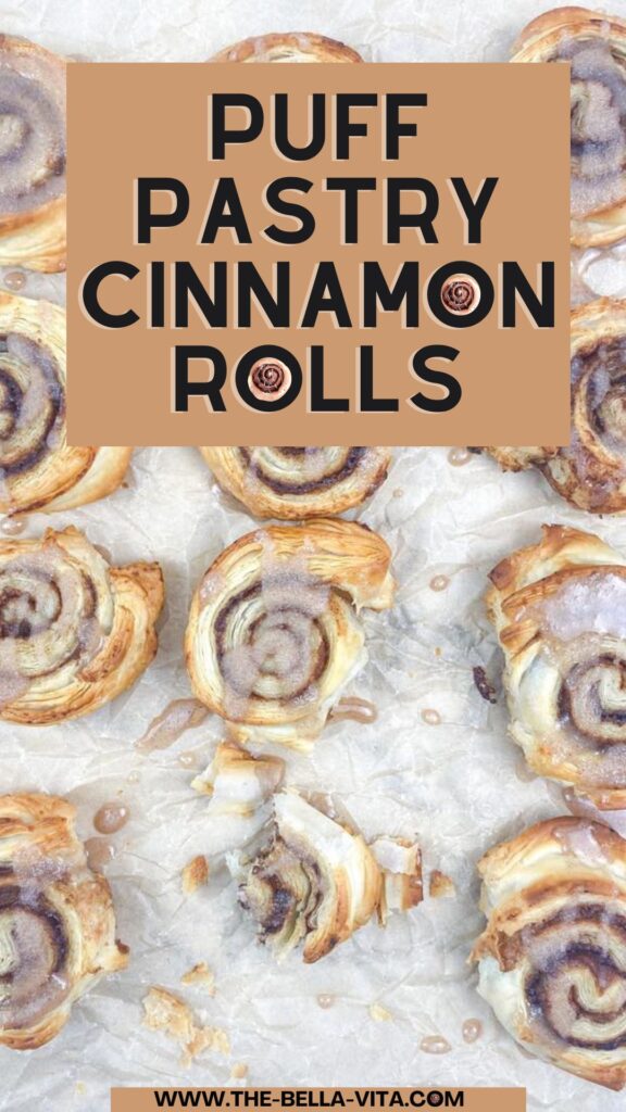 easy puff pastry cinnamon rolls Pintarest