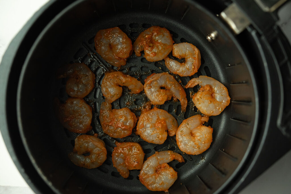 uncook shrimp in the air fryer