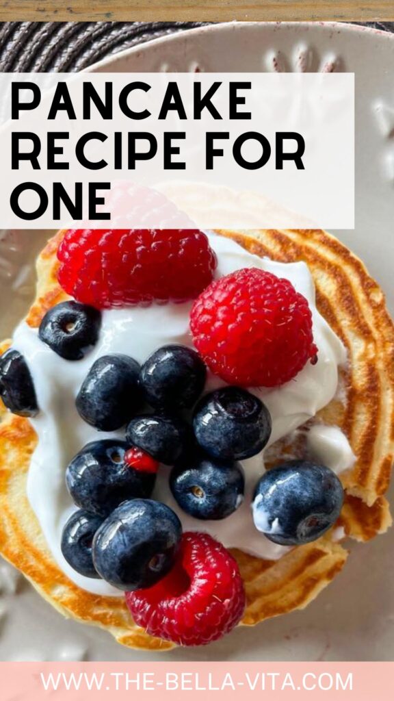 pancake for one recipe pin for pintarest