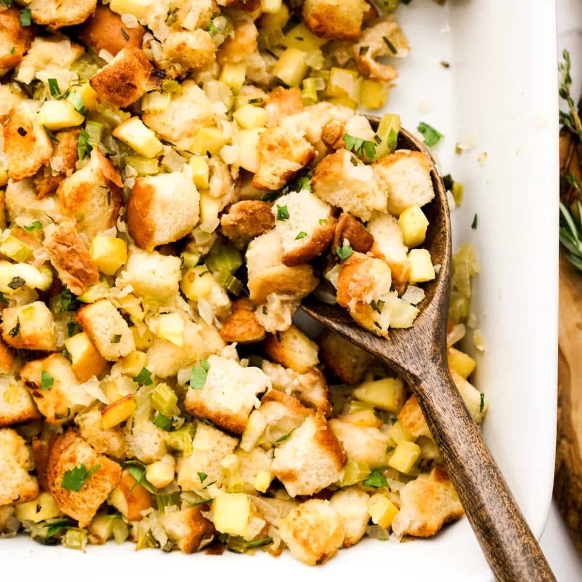 Apple Stuffing Celery Herbs Onions Apple Stuffing Celery Herbs Onions