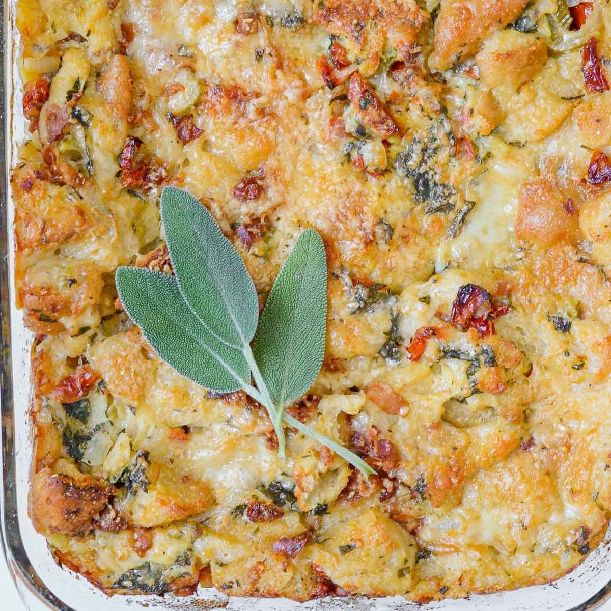 Ciabatta Stuffing With Rosemary And Gruyere Ciabatta Stuffing With Rosemary And Gruyere