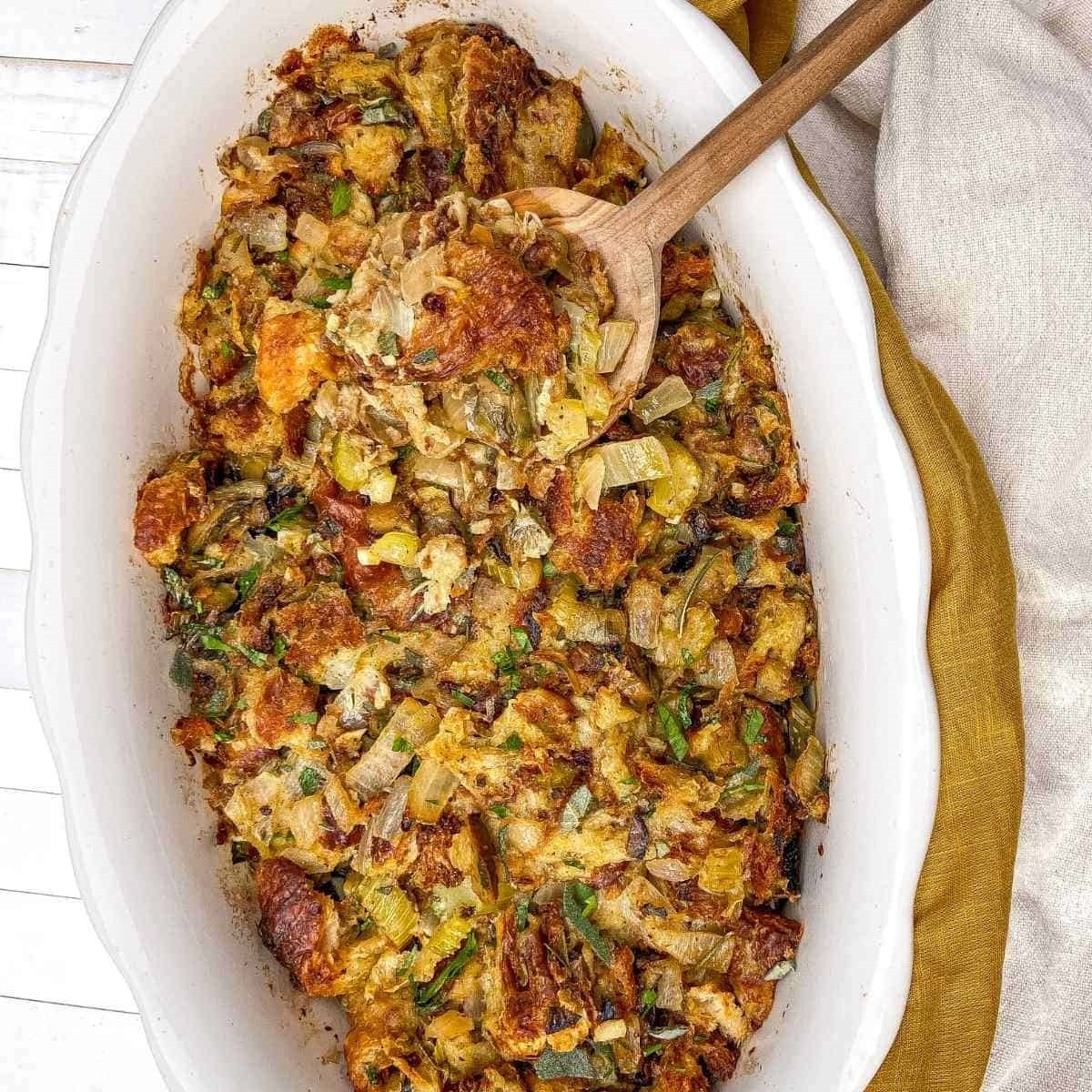 Easy Seafood Croissant Stuffing Easy Seafood Croissant Stuffing