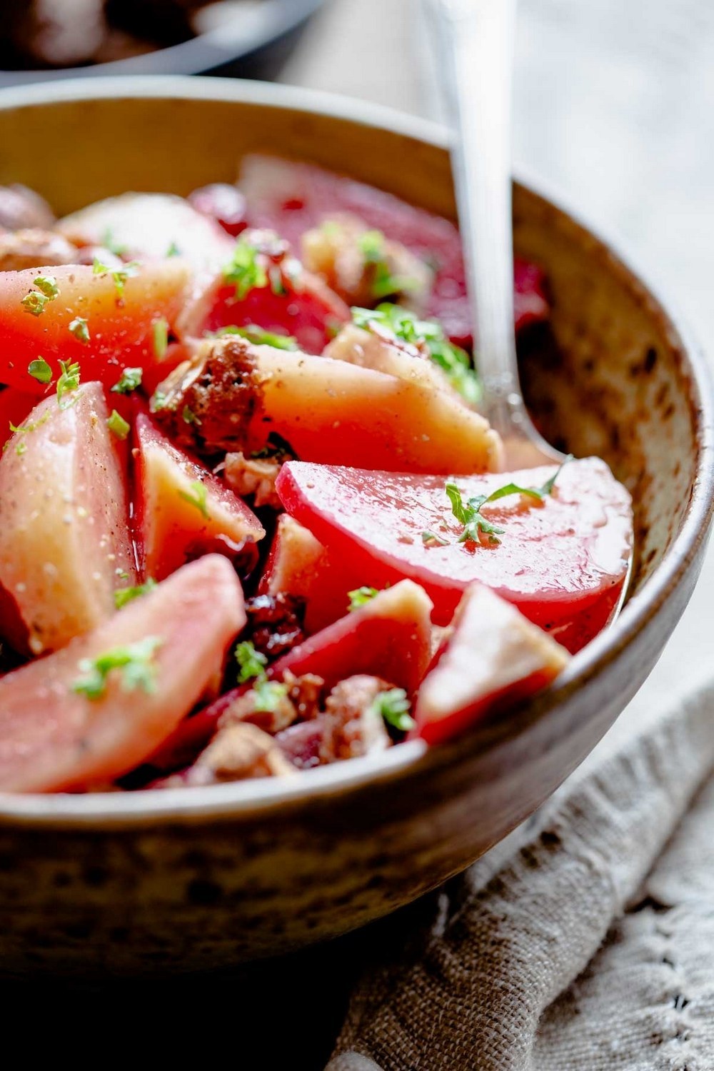 Beets With Cranberries And Spiced Nuts