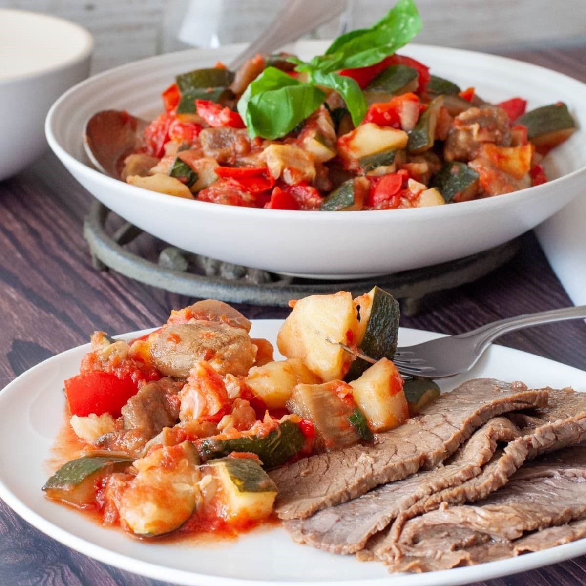 Ciambotta Or Giambotta Italian Vegetable Stew Ciambotta Or Giambotta Italian Vegetable Stew