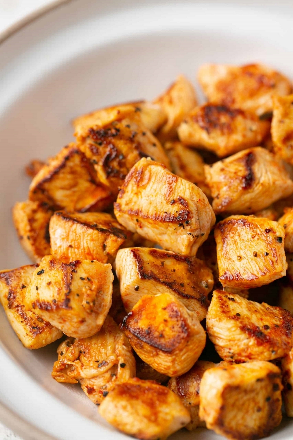 Air Fryer Grilled Chicken Nuggets Pickle Brined