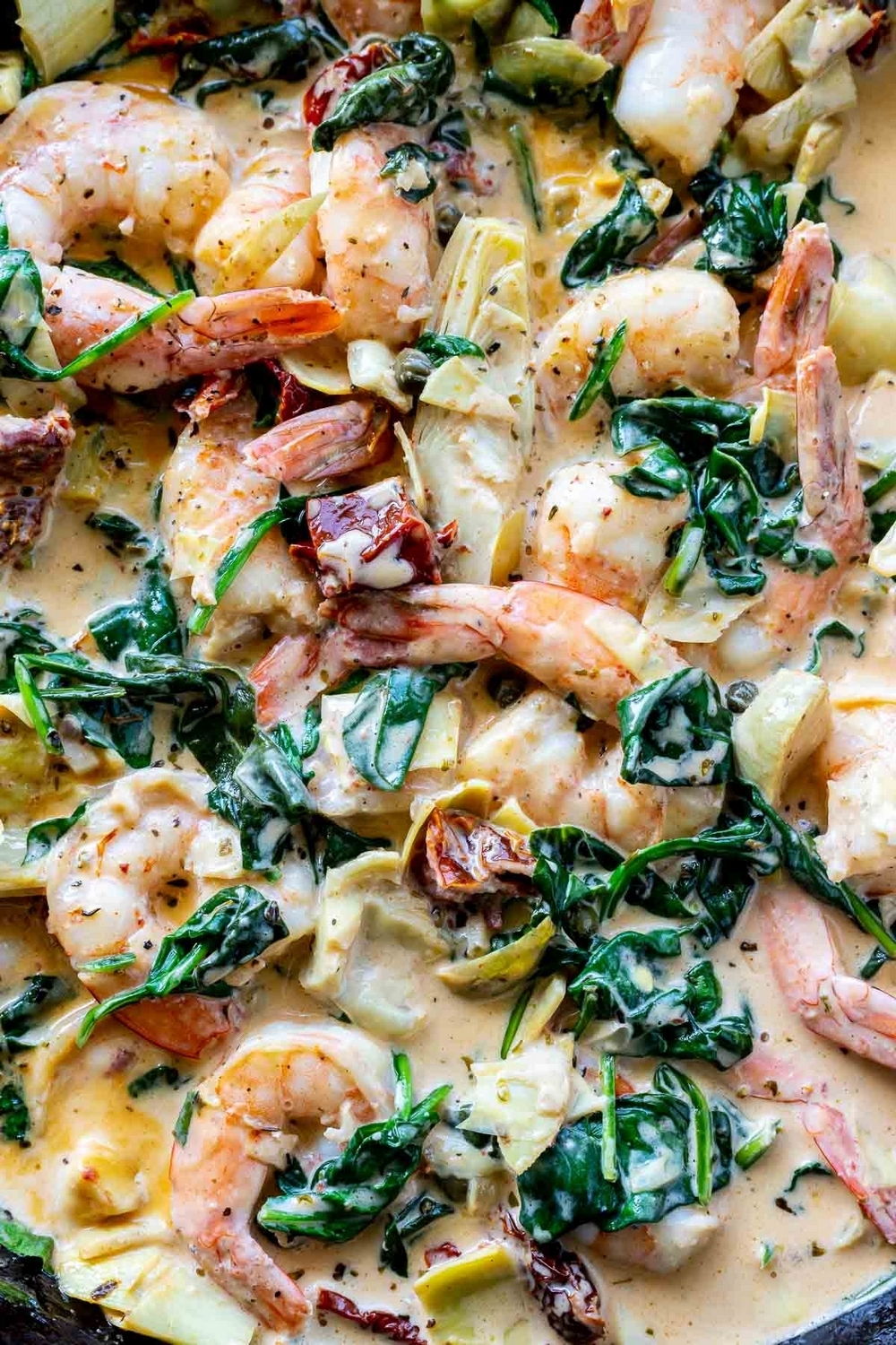Easy Tuscan Shrimp Pasta