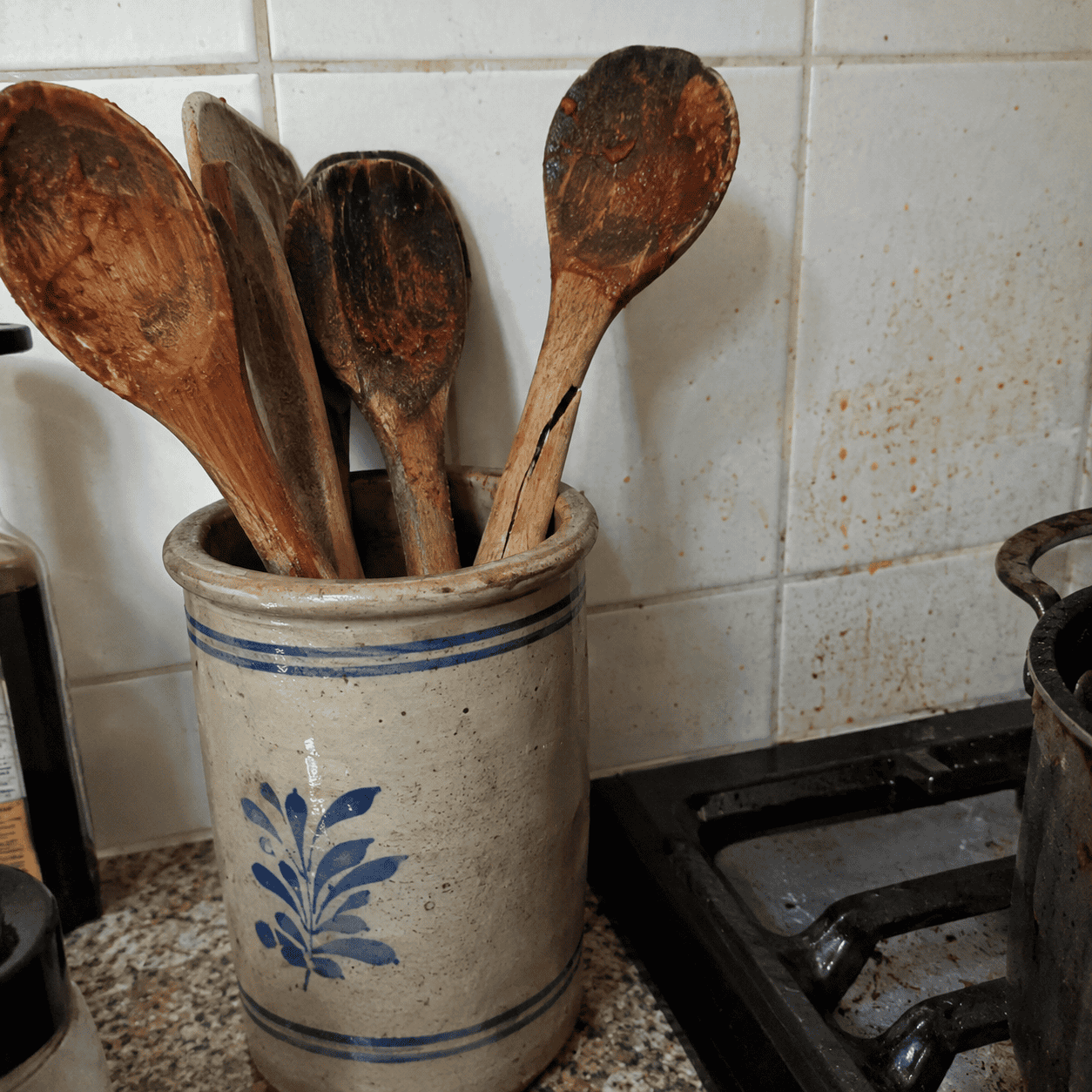 The wooden spoon is not just for stirring