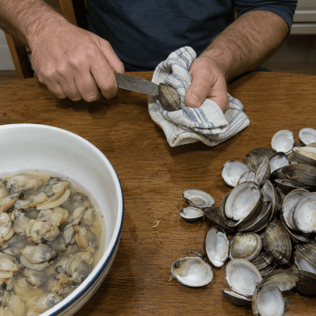 Baked Clams Oreganata and Whoever Drew Shucking Duty