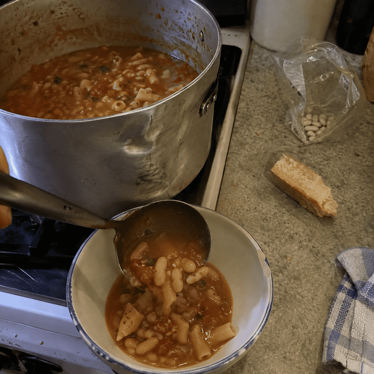Beans and greens stretch the week, and nobody's ashamed of it