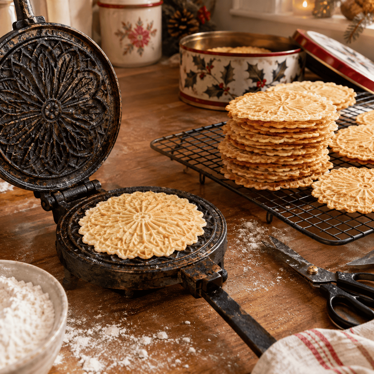 The Pizzelle Iron Comes Out of Retirement