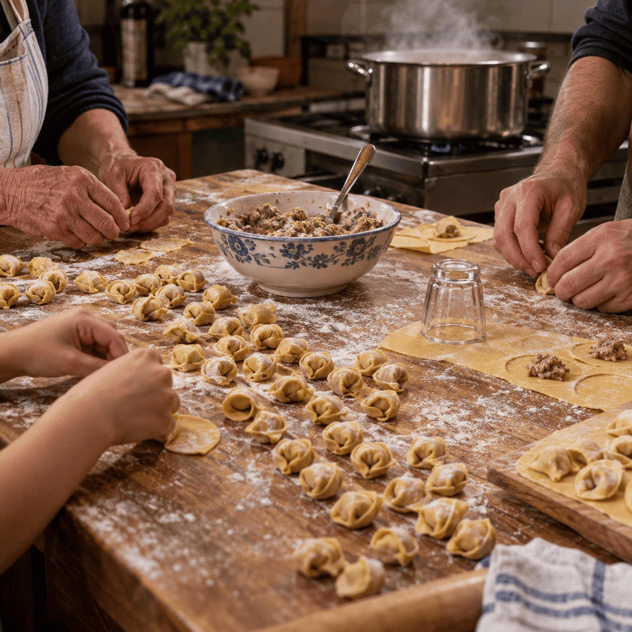 Rolling Day for Cappelletti in Brodo