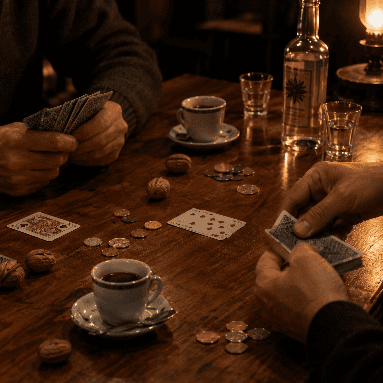 Anisette, Espresso and the Card Game