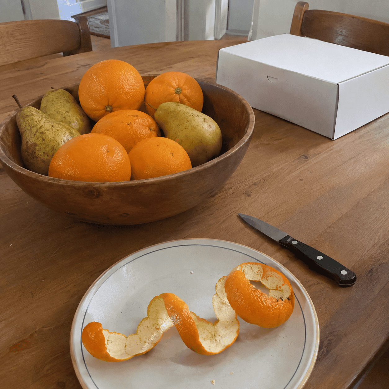 Dessert is fruit first, and then the real dessert