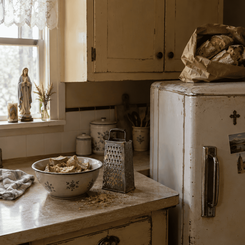 Throwing out the stale bread