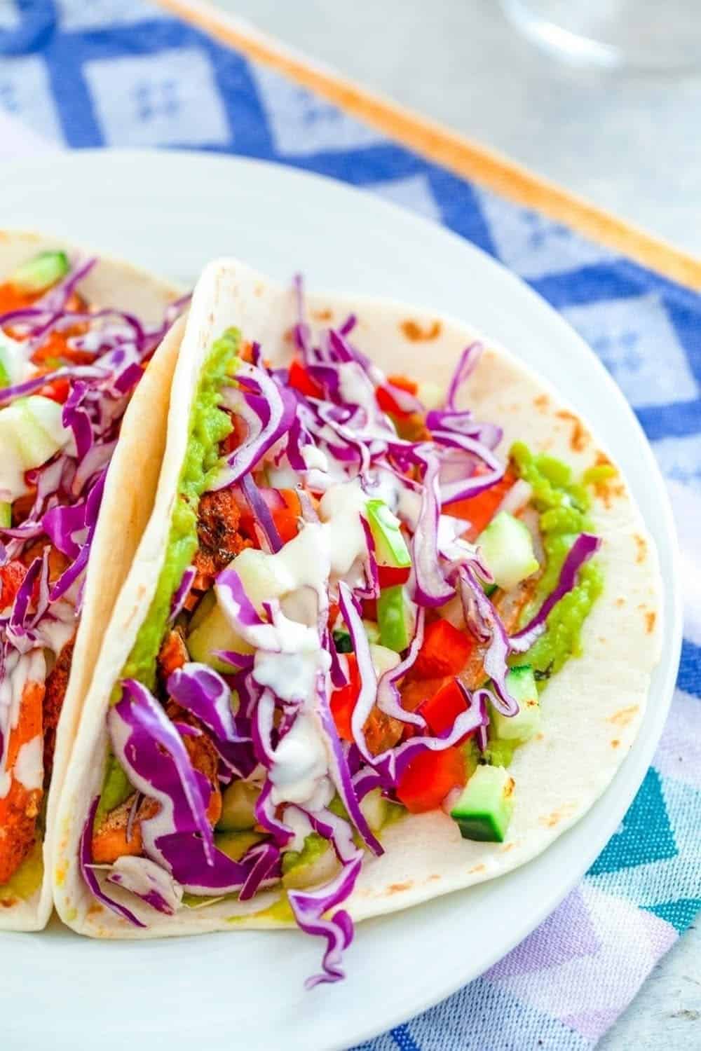 Chipotle Rubbed Grilled Salmon Tacos With Apple Cucumber Salsa Chipotle Rubbed Grilled Salmon Tacos With Apple Cucumber Salsa